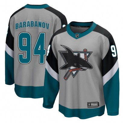 Youth Breakaway San Jose Sharks Alexander Barabanov Fanatics Branded 2020/21 Special Edition Jersey - Gray