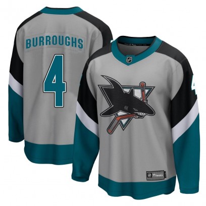 Youth Breakaway San Jose Sharks Kyle Burroughs Fanatics Branded 2020/21 Special Edition Jersey - Gray