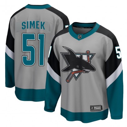 Youth Breakaway San Jose Sharks Radim Simek Fanatics Branded 2020/21 Special Edition Jersey - Gray
