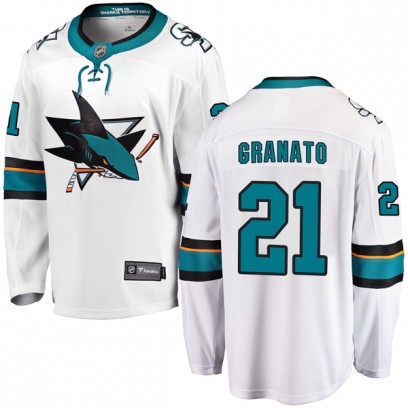 Men's Breakaway San Jose Sharks Tony Granato Fanatics Branded Away Jersey - White