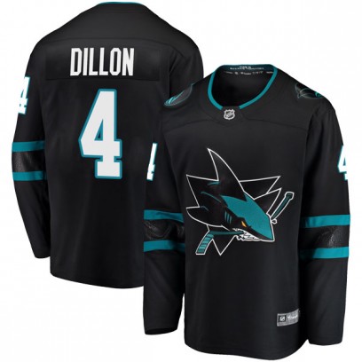 Youth Breakaway San Jose Sharks Brenden Dillon Fanatics Branded Alternate Jersey - Black