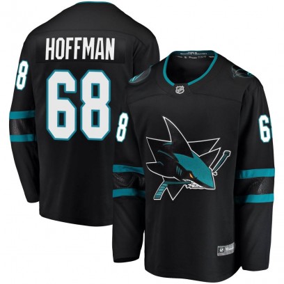 Youth Breakaway San Jose Sharks Mike Hoffman Fanatics Branded Alternate Jersey - Black