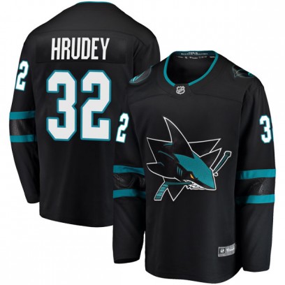 Youth Breakaway San Jose Sharks Kelly Hrudey Fanatics Branded Alternate Jersey - Black