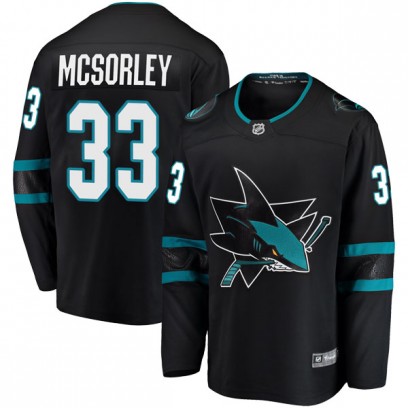 Youth Breakaway San Jose Sharks Marty Mcsorley Fanatics Branded Alternate Jersey - Black
