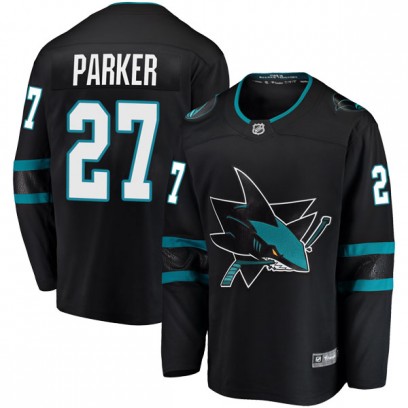 Youth Breakaway San Jose Sharks Scott Parker Fanatics Branded Alternate Jersey - Black