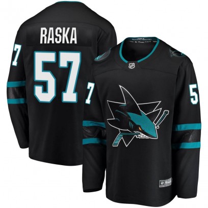 Youth Breakaway San Jose Sharks Adam Raska Fanatics Branded Alternate Jersey - Black