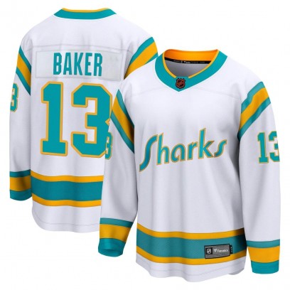 Men's Breakaway San Jose Sharks Jamie Baker Fanatics Branded Special Edition 2.0 Jersey - White