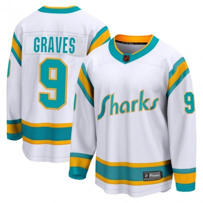 Men's Breakaway San Jose Sharks Adam Graves Fanatics Branded Special Edition 2.0 Jersey - White