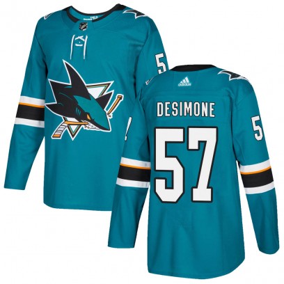 Youth Authentic San Jose Sharks Nick DeSimone Adidas ized Home Jersey - Teal
