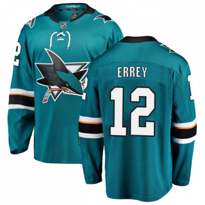 Men's Breakaway San Jose Sharks Bob Errey Fanatics Branded Home Jersey - Teal