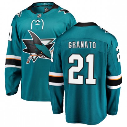 Men's Breakaway San Jose Sharks Tony Granato Fanatics Branded Home Jersey - Teal