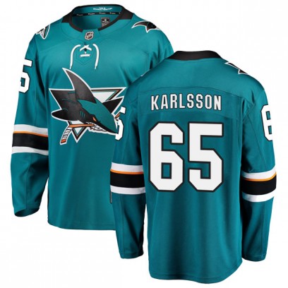 Men's Breakaway San Jose Sharks Erik Karlsson Fanatics Branded Home Jersey - Teal