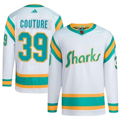 Youth Authentic San Jose Sharks Logan Couture Adidas Reverse Retro 2.0 Jersey - White