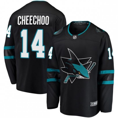 Men's Breakaway San Jose Sharks Jonathan Cheechoo Fanatics Branded Alternate Jersey - Black