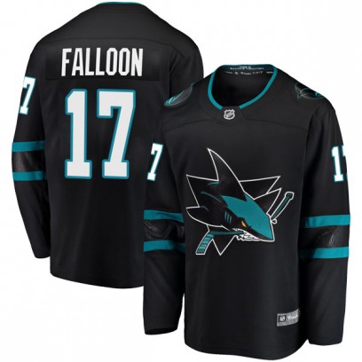 Men's Breakaway San Jose Sharks Pat Falloon Fanatics Branded Alternate Jersey - Black