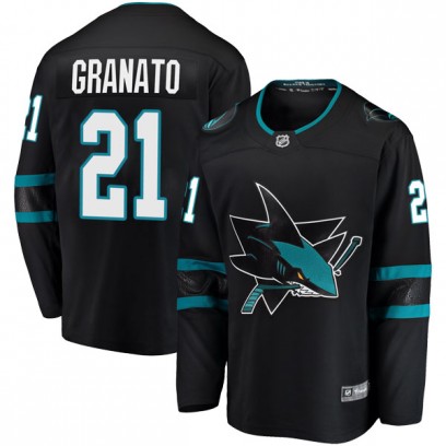Men's Breakaway San Jose Sharks Tony Granato Fanatics Branded Alternate Jersey - Black