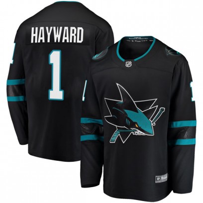Men's Breakaway San Jose Sharks Brian Hayward Fanatics Branded Alternate Jersey - Black