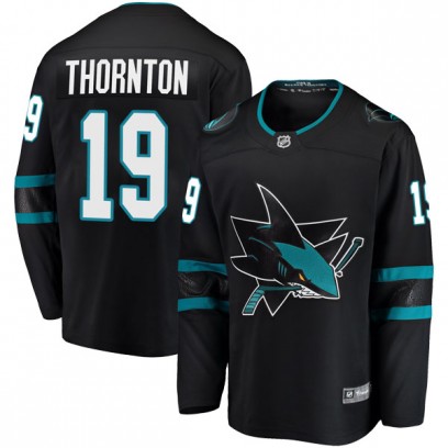 Men's Breakaway San Jose Sharks Joe Thornton Fanatics Branded Alternate Jersey - Black