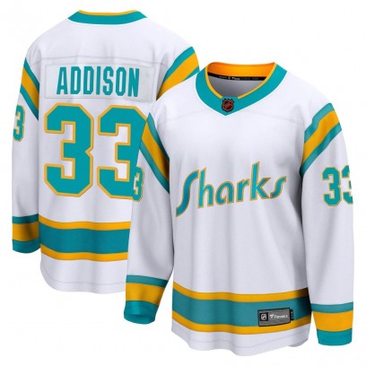 Youth Breakaway San Jose Sharks Calen Addison Fanatics Branded Special Edition 2.0 Jersey - White