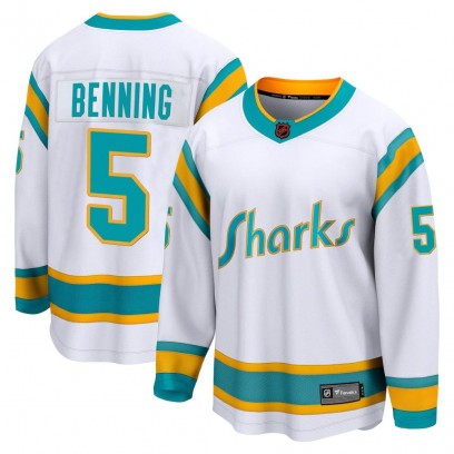 Youth Breakaway San Jose Sharks Matt Benning Fanatics Branded Special Edition 2.0 Jersey - White