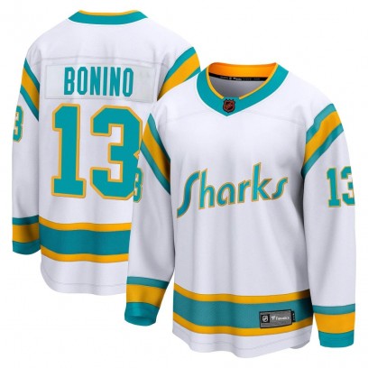 Youth Breakaway San Jose Sharks Nick Bonino Fanatics Branded Special Edition 2.0 Jersey - White