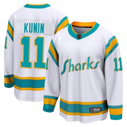 Youth Breakaway San Jose Sharks Luke Kunin Fanatics Branded Special Edition 2.0 Jersey - White