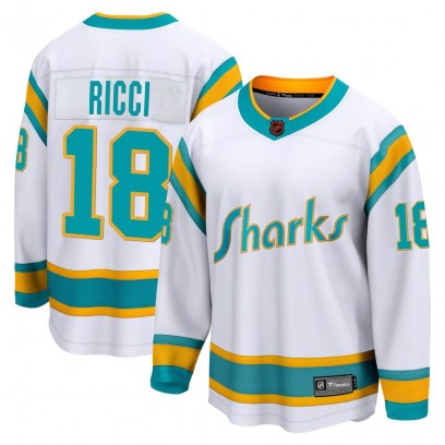 Youth Breakaway San Jose Sharks Mike Ricci Fanatics Branded Special Edition 2.0 Jersey - White