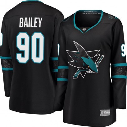 Women's Breakaway San Jose Sharks Justin Bailey Fanatics Branded Alternate Jersey - Black