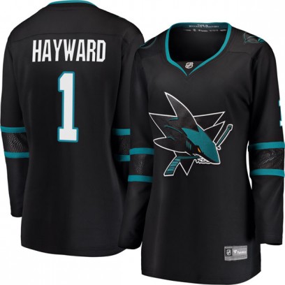 Women's Breakaway San Jose Sharks Brian Hayward Fanatics Branded Alternate Jersey - Black