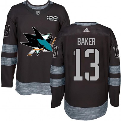 Youth Authentic San Jose Sharks Jamie Baker 1917-2017 100th Anniversary Jersey - Black