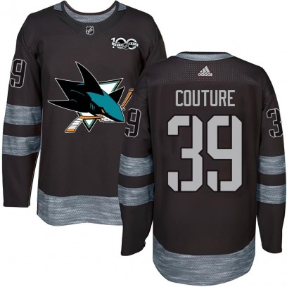 Youth Authentic San Jose Sharks Logan Couture 1917-2017 100th Anniversary Jersey - Black