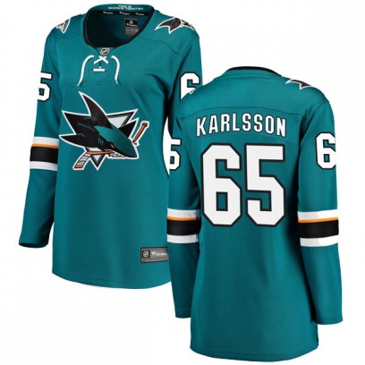 Women's Breakaway San Jose Sharks Erik Karlsson Fanatics Branded Home Jersey - Teal