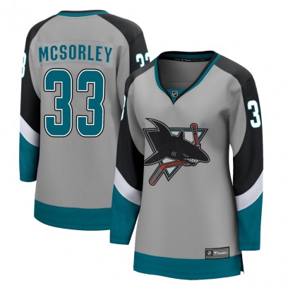 Women's Breakaway San Jose Sharks Marty Mcsorley Fanatics Branded 2020/21 Special Edition Jersey - Gray