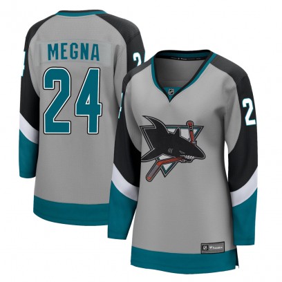 Women's Breakaway San Jose Sharks Jaycob Megna Fanatics Branded 2020/21 Special Edition Jersey - Gray