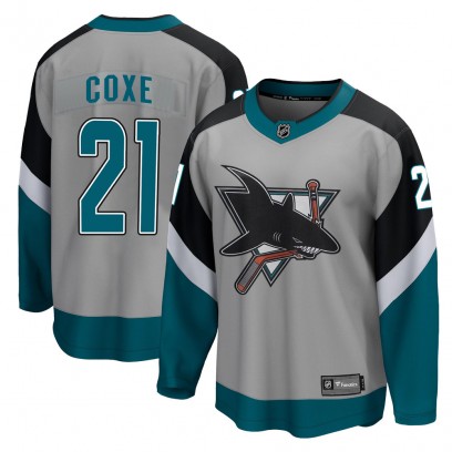 Men's Breakaway San Jose Sharks Craig Coxe Fanatics Branded 2020/21 Special Edition Jersey - Gray