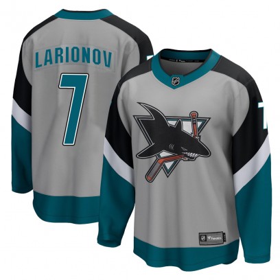 Men's Breakaway San Jose Sharks Igor Larionov Fanatics Branded 2020/21 Special Edition Jersey - Gray